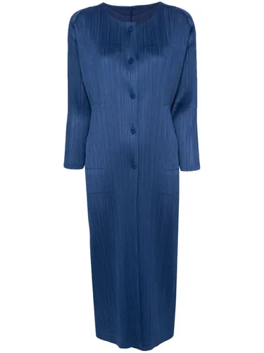 Open Pleated Duster Coat - Pleats Please Issey Miyake - Modalova