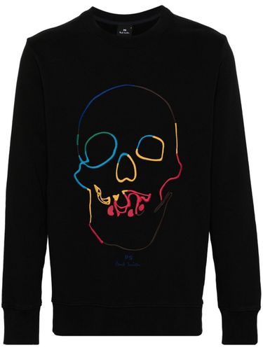 Embroidered Skull Cotton Sweatshirt - PS Paul Smith - Modalova
