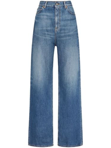 Wide-leg Denim Cotton Jeans - Valentino - Modalova