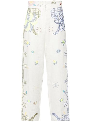 Embroidered Linen Trousers - Forte Forte - Modalova