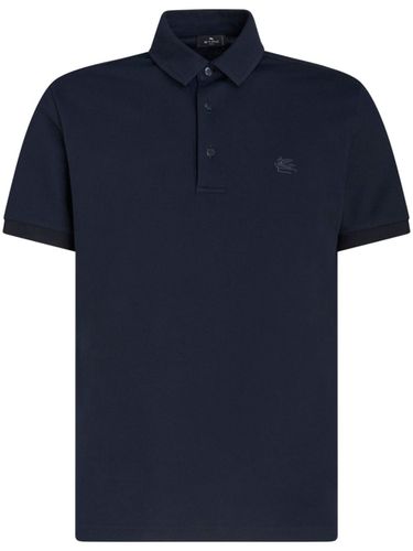 ETRO - Printed Cotton Polo Shirt - Etro - Modalova