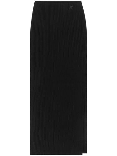 COURRÈGES - Long Ribbed Fitted Skirt - Courrèges - Modalova
