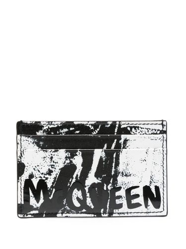 Logo Leather Card Holder - Alexander McQueen - Modalova