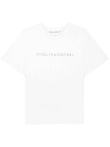 Crystal-embellished Logo T-shirt - Stella McCartney - Modalova