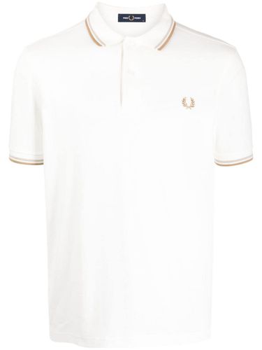 FRED PERRY - Logo Cotton Polo Shirt - Fred Perry - Modalova