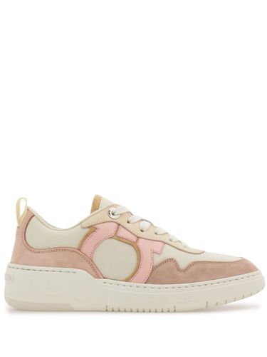 Gancini Leather Sneakers - Ferragamo - Modalova