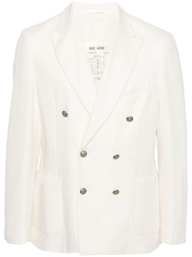 Linen And Cotton Blend Double-breasted Jacket - Circolo 1901 - Modalova