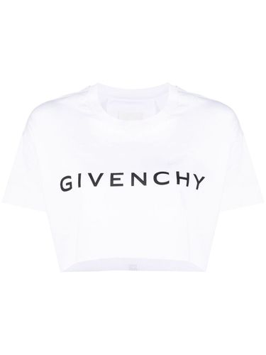 Logo Cotton Cropped T-shirt - Givenchy - Modalova