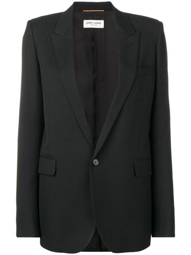 Gabardine Single-breasted Jacket - Saint Laurent - Modalova