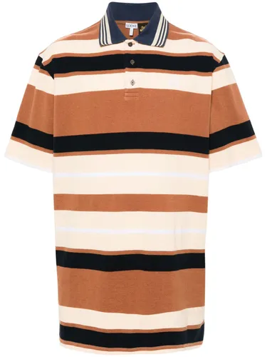 Oversized Striped Cotton Polo Shirt - Loewe Paula's Ibiza - Modalova