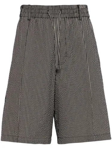 Striped Cotton Shorts - Emporio Armani - Modalova