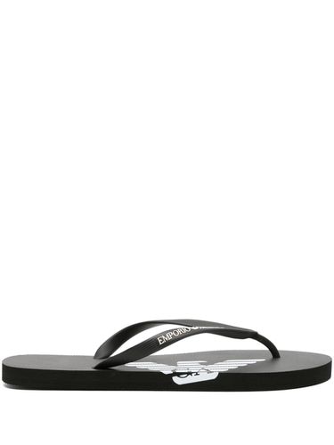 EMPORIO ARMANI - Logo Flip Flops - Emporio Armani - Modalova