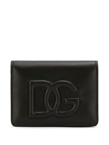 Dg Logo Leather Wallet - Dolce & Gabbana - Modalova