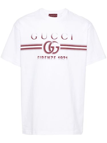 GUCCI - Logo Cotton T-shirt - Gucci - Modalova