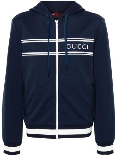 GUCCI - Logo Zipped Hoodie - Gucci - Modalova