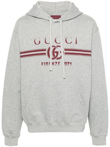 GUCCI - Logo Cotton Hoodie - Gucci - Modalova