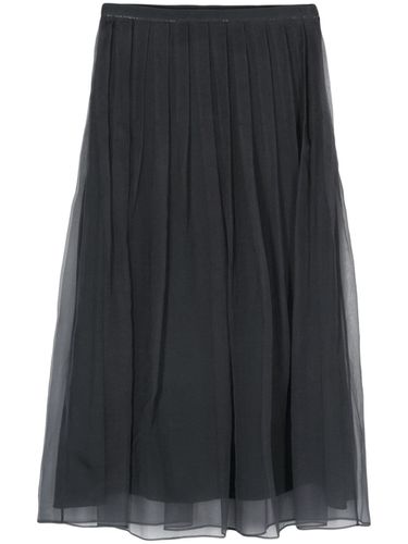 Silk Organza Midi Skirt - Brunello Cucinelli - Modalova