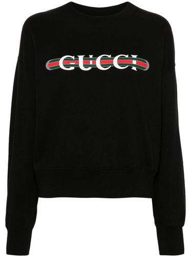 GUCCI - Logo Cotton Hoodie - Gucci - Modalova