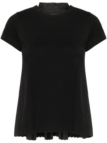 SACAI - Pleated Back Cotton T-shirt - Sacai - Modalova