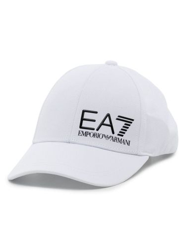 EA7 - Logo Cotton Baseball Cap - EA7 - Modalova