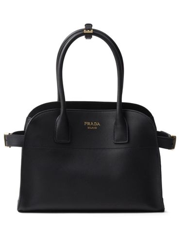 PRADA - Medium Leather Shopping Bag - Prada - Modalova