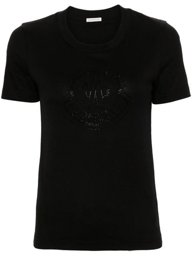 MONCLER - Logo Cotton T-shirt - Moncler - Modalova