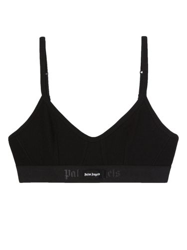 Logo Cotton Balconette Bra - Palm Angels - Modalova