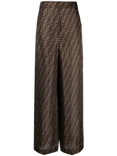 FENDI - Ff Silk Trousers - Fendi - Modalova