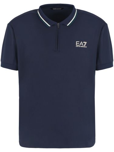 EA7 - Logo Nylon Polo Shirt - EA7 - Modalova