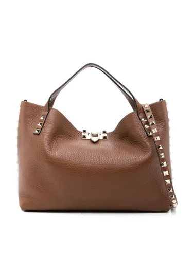 Rockstud Small Leather Tote Bag - Valentino Garavani - Modalova