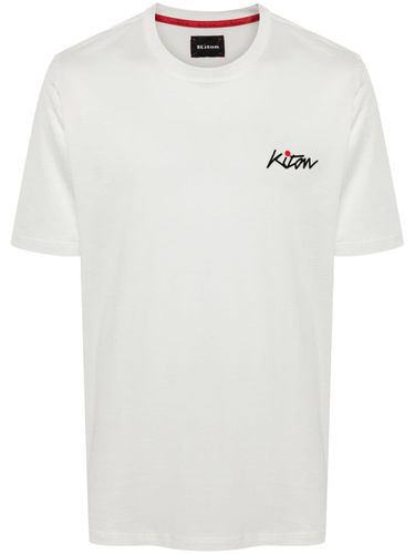 KITON - Logo Cotton T-shirt - Kiton - Modalova