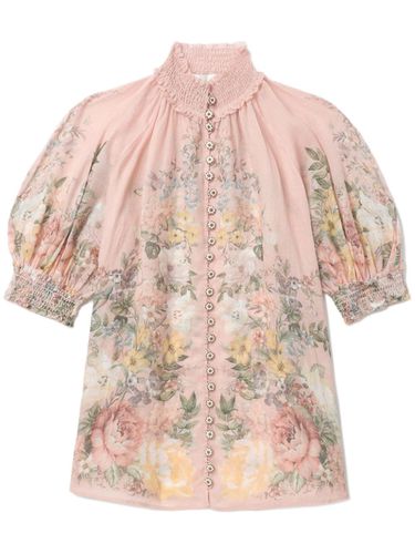 Floral Print Short Sleeve Blouse - Zimmermann - Modalova