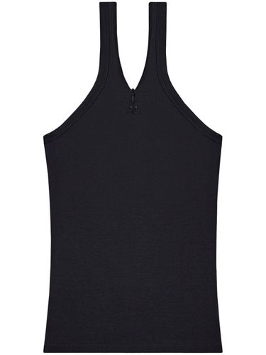 COURRÈGES - Criss Cross Cotton Tank Top - Courrèges - Modalova