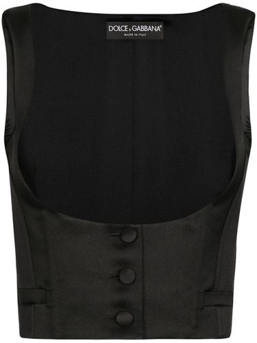 DOLCE & GABBANA - Silk Tuxedo Vest - Dolce & Gabbana - Modalova