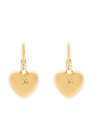 Heart Pendant Earrings - Dolce & Gabbana - Modalova