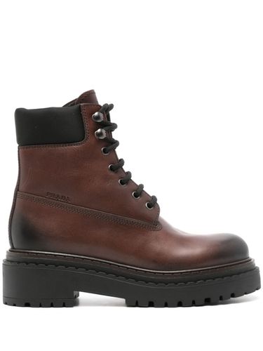 PRADA - Leather And Re-nylon Boots - Prada - Modalova