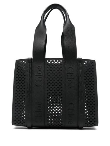 CHLOÉ - Woody Leather Medium Tote - Chloé - Modalova