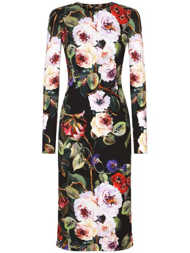 Printed Midi Dress - Dolce & Gabbana - Modalova