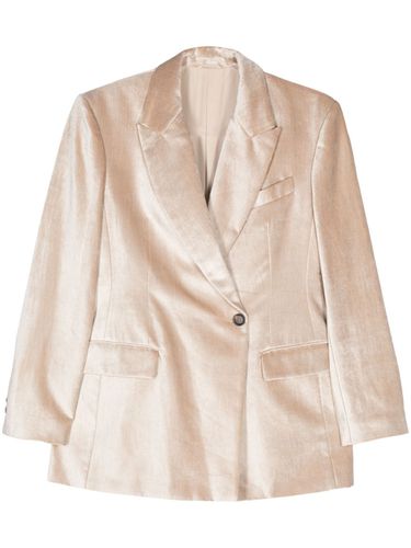 Cotton Blend Blazer Jacket - Brunello Cucinelli - Modalova