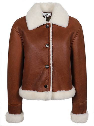 LOEWE - Shearling Leather Jacket - Loewe - Modalova