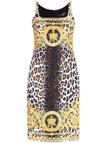 VERSACE - Barocco Print Midi Dress - Versace - Modalova