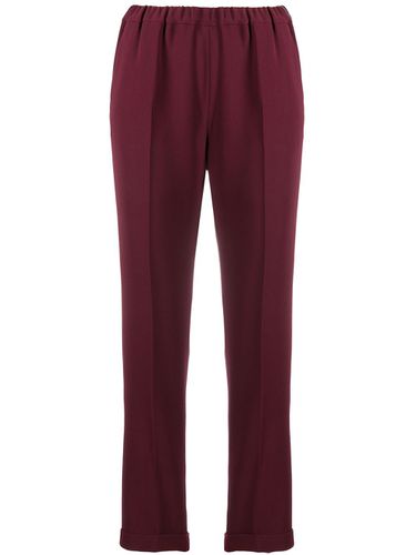 Elasticated Waist Straight-leg Trousers - Alberto Biani - Modalova