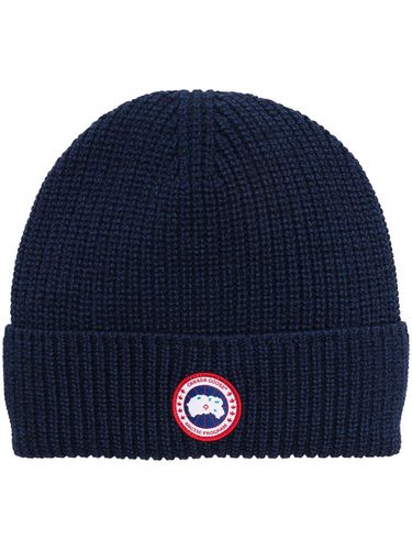 CANADA GOOSE - Logo Wool Beanie - Canada Goose - Modalova