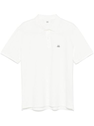 Logo Cotton Polo Shirt - C.p. company - Modalova