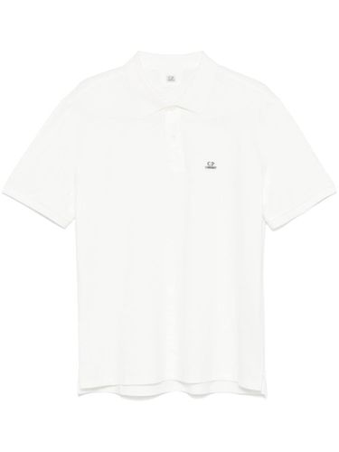 Logo Cotton Polo Shirt - C.p. company - Modalova