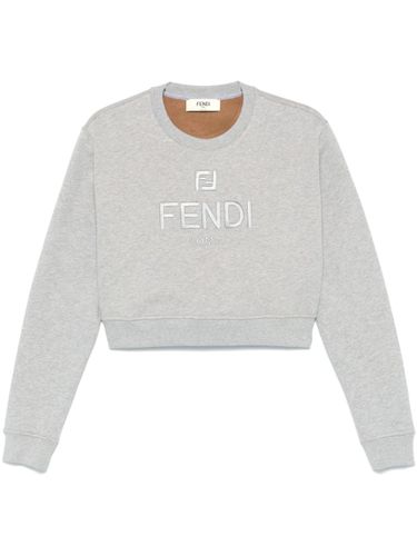 FENDI - Logo Cotton Sweatshirt - Fendi - Modalova