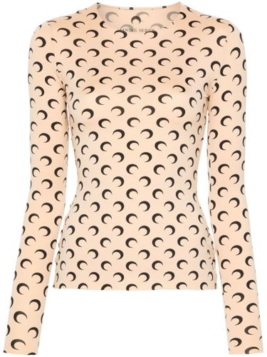 MARINE SERRE - Moon Crewneck Top - Marine Serre - Modalova
