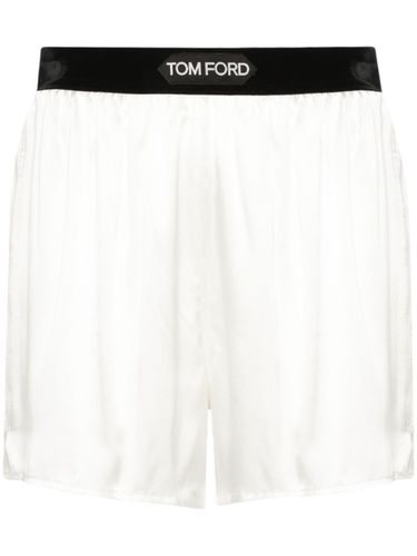 TOM FORD - Logo Silk Shorts - Tom Ford - Modalova