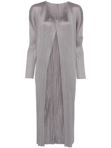 Pleated Long Cardigan - Pleats Please Issey Miyake - Modalova