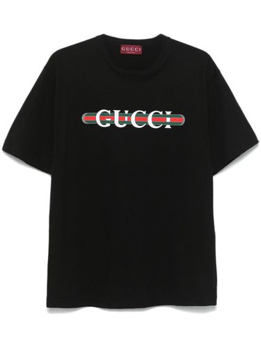 GUCCI - Logo Cotton T-shirt - Gucci - Modalova